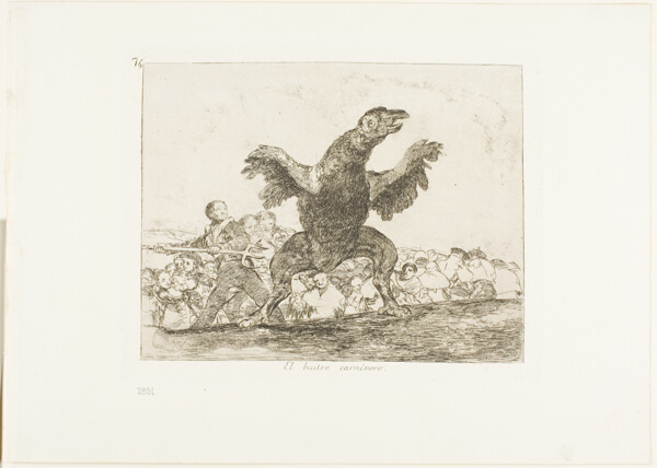 The Carnivorous Vulture, plate 76 from The Disasters of War