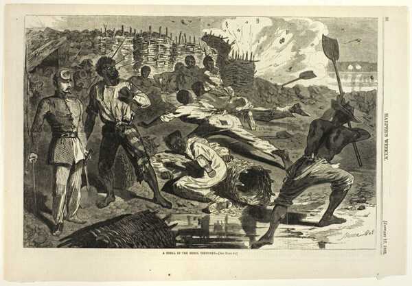 A Shell in the Rebel Trenches