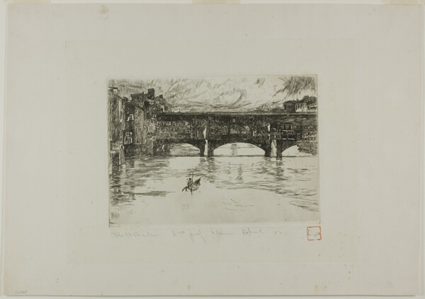 Ponte Vecchio, destroyed plate