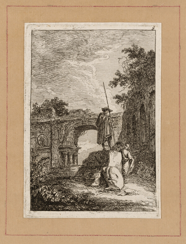 Plate Eight from Evenings in Rome