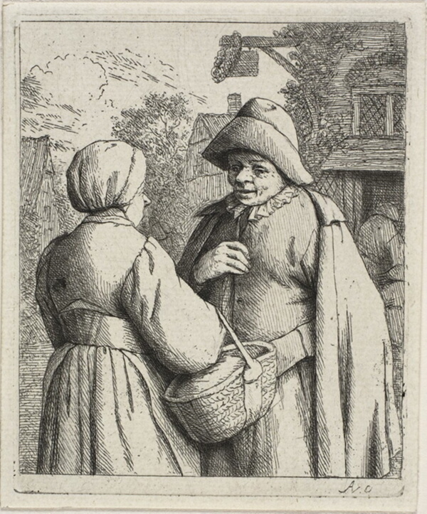 Man and Woman Conversing