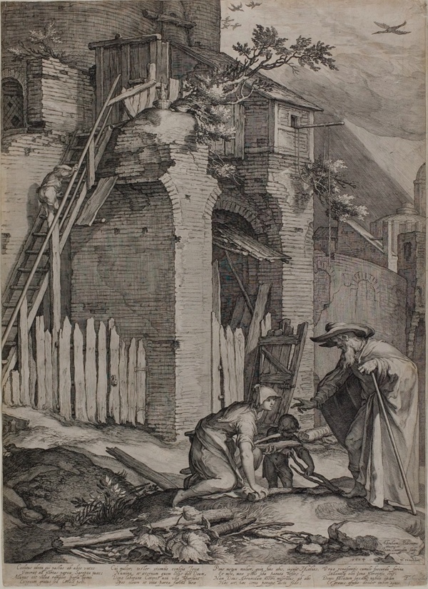 The Prophet Elijah Arriving at the House of the Widow of Sarepta