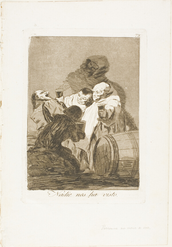 No One Has Seen Us, plate 79 from Los Caprichos