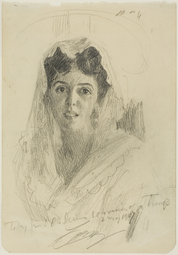 Head of a Woman (en Face)