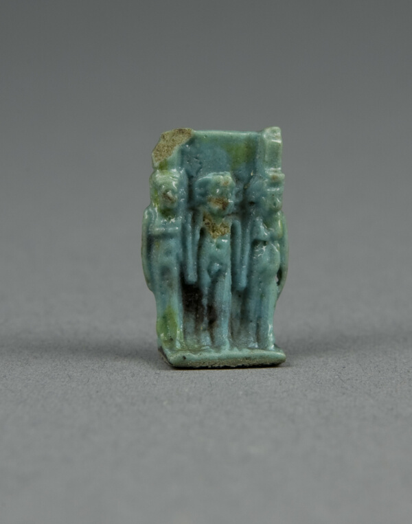 Amulet of the Goddesses Isis and Nephthys with Horus Standing Between