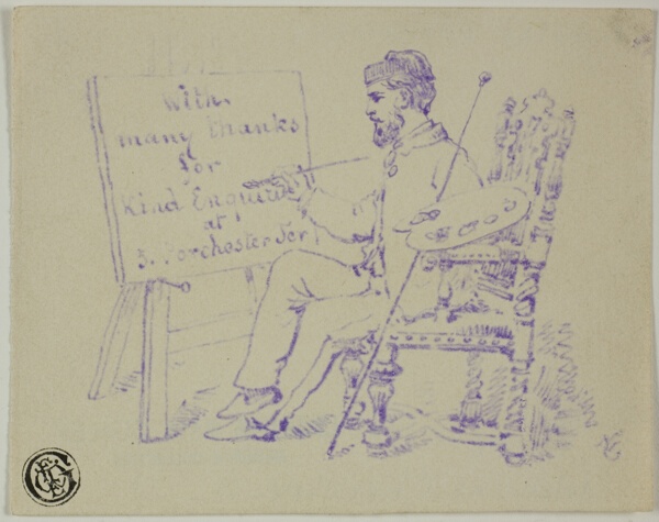 Artist Seated at Easel
