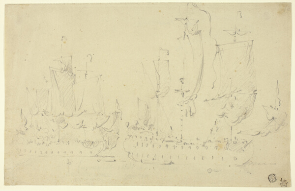 Two Frigates Under Full Sail