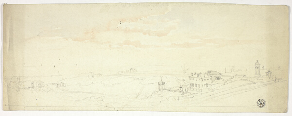 Panoramic View of Seaside Town