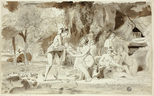 Mercury Bringing Bacchus to be Raised by the Nymphs