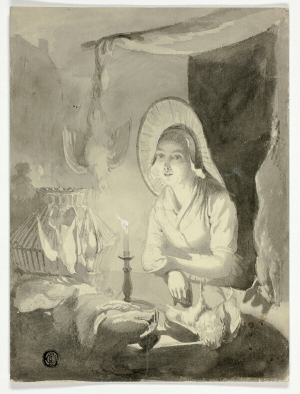Woman Dressing Fowl