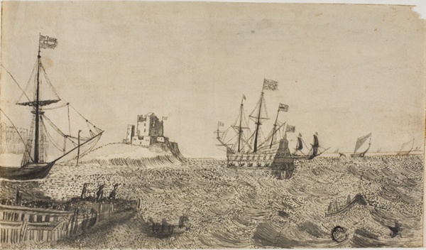 Swedish Boats Off the Coast