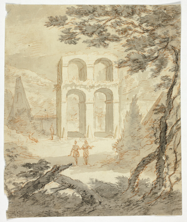 Figures Among Classical Ruins