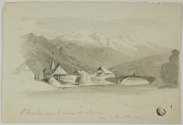 Saint Martin, in the Sallenche Valley, Looking Towards Mont Blanc