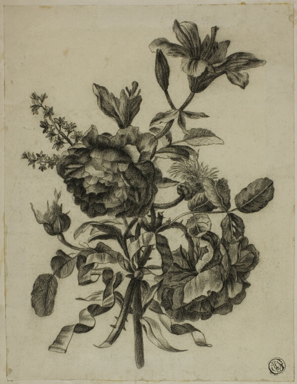 Bouquet of Roses and Lilies