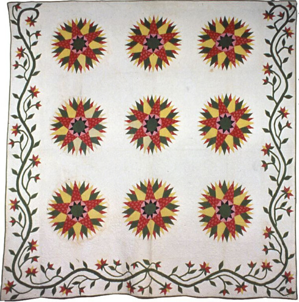 Bedcover (Slashed Star or Rose Window Quilt)