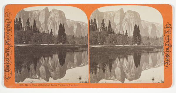 Mirror View of Cathedral Rocks. Yo Semite Val, Cal.