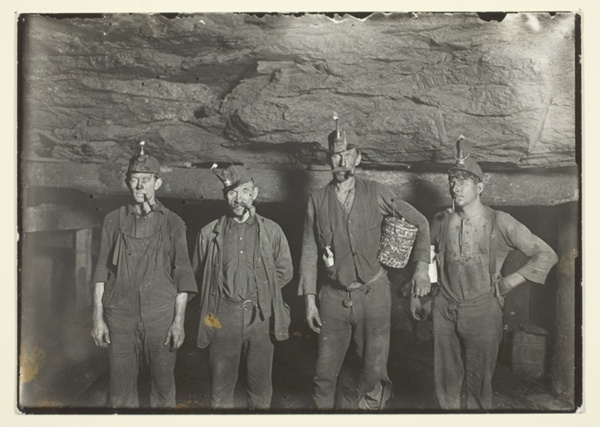 Deep Down In A West Virginia Coal Mine, Miners Going Home