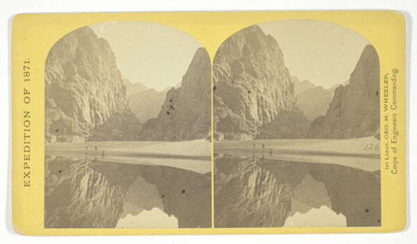 View down Black Cañon, from Mirror Bar. The walls repeated by reflection, No. 3 from the series 