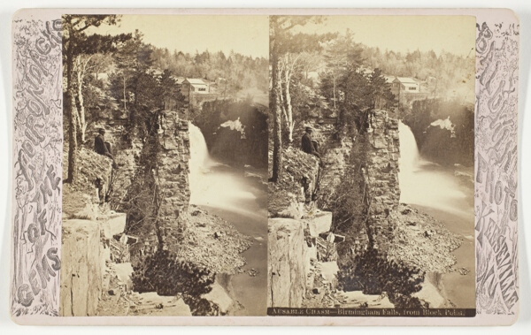 Ausable Chasm - Birmingham Falls, from Block Point, from the series 