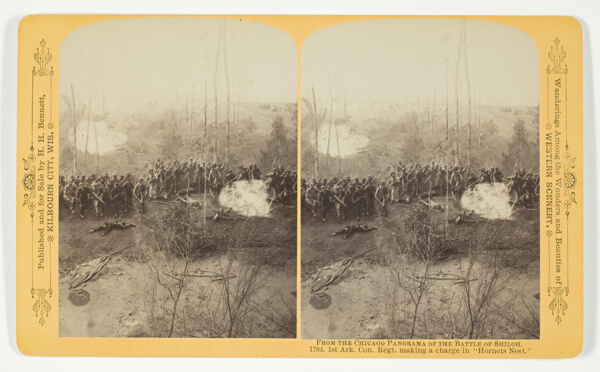 1st Ark. Con. Regt. making a charge in 