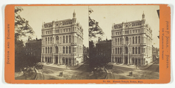 Masonic Temple, Boston, Mass., No. 624 from the series 