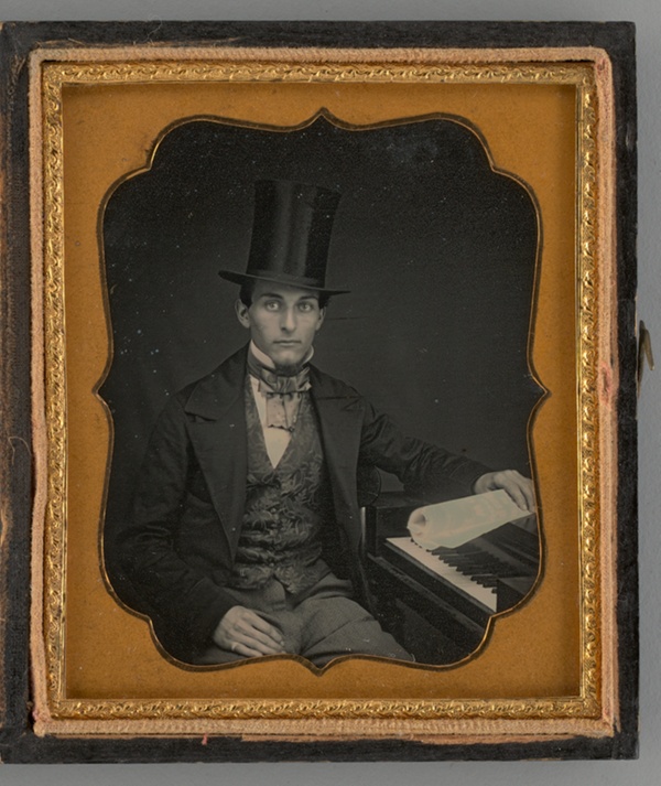 Untitled (Portrait of a Seated Man with a Top Hat)