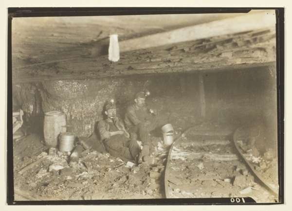 These Miners Like Their Lunch And A Little Rest In Such Low-Ceilinged Entries