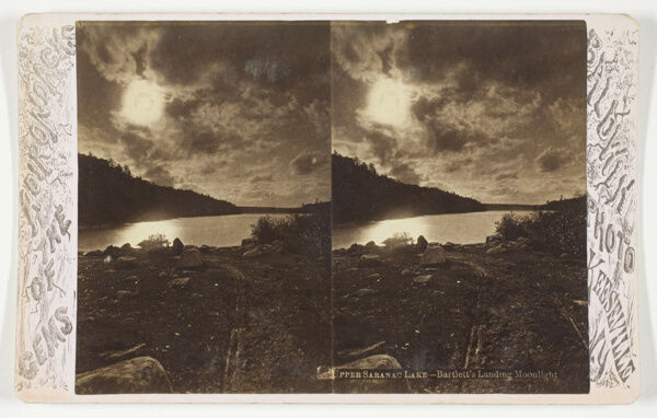 Upper Saranac Lake - Bartlett's Landing Moonlight, from the series 