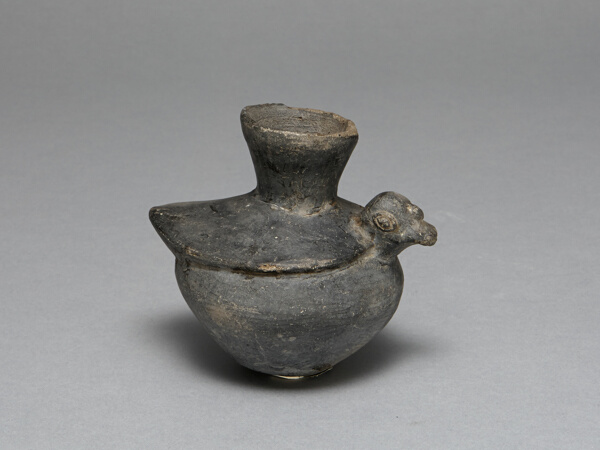 Blackware Jar in the Form of a Bird