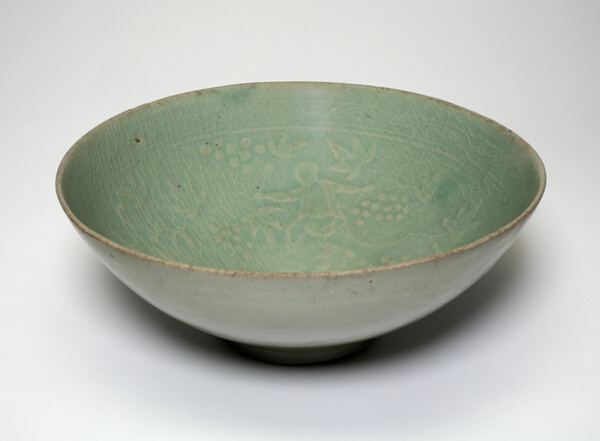 Bowl with Boys and Grapes