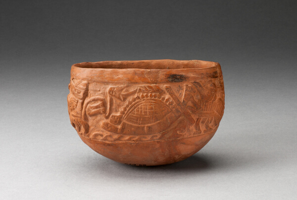 Cup with Raised Marine Scene
