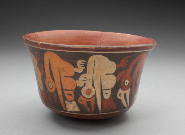 Cup Depicting Long-Necked Birds